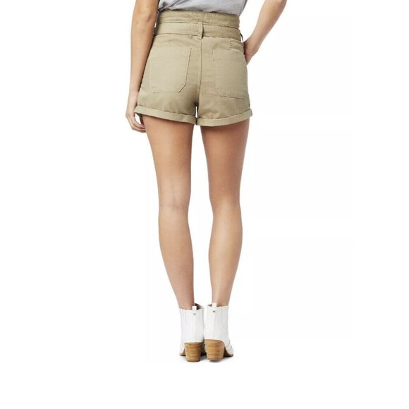 Sam Edelman Shorts Utility Trouser Women's  Size 6/28 Khaki Tie Waist Pockets - Picture 2 of 12